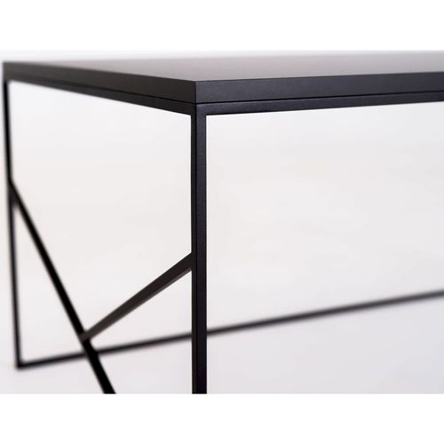 Table Basse Métal Noir 100x60x45cm