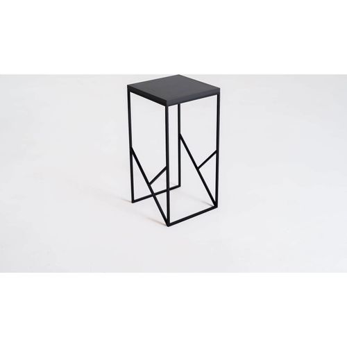 Table Basse Métal Noir 30x30x60cm