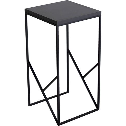 Table Basse Métal Noir 30x30x60cm