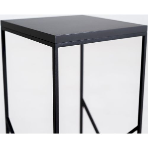 Table Basse Métal Noir 30x30x60cm