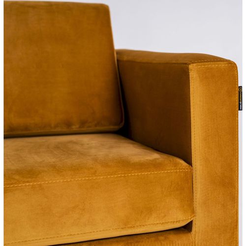 Fauteuil Tissu Orange 100x88x82cm