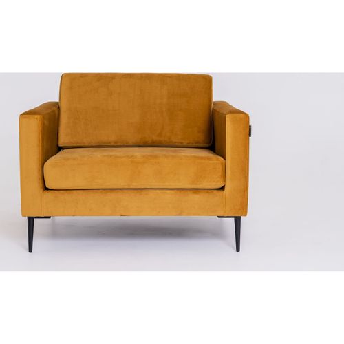 Fauteuil Tissu Orange 100x88x82cm