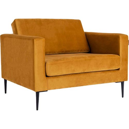 Fauteuil Tissu Orange 100x88x82cm