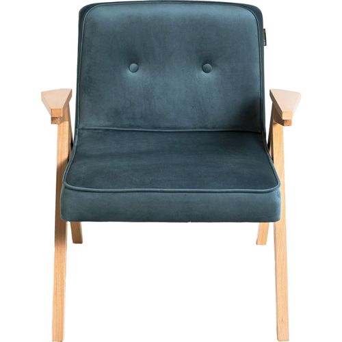 Fauteuil Tissu Bleu 66x69x74cm