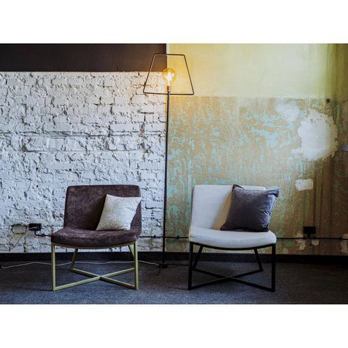 Fauteuil Tissu Or 62x60x71cm