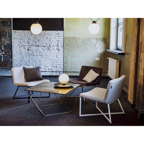 Fauteuil Tissu Or 62x60x71cm