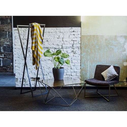 Fauteuil Tissu Or 62x60x71cm