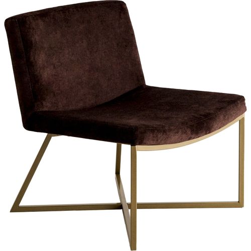 Fauteuil Tissu Or 62x60x71cm