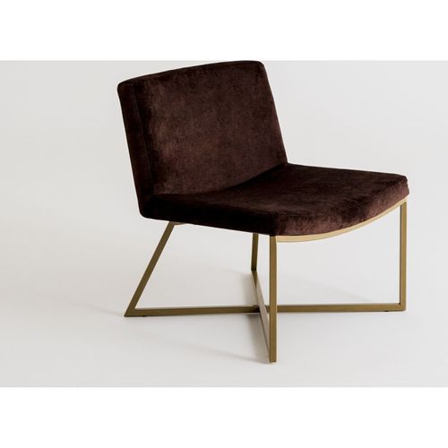 Fauteuil Tissu Or 62x60x71cm