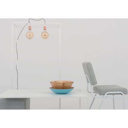 Chaise Tissu Blanc 45x50x83cm