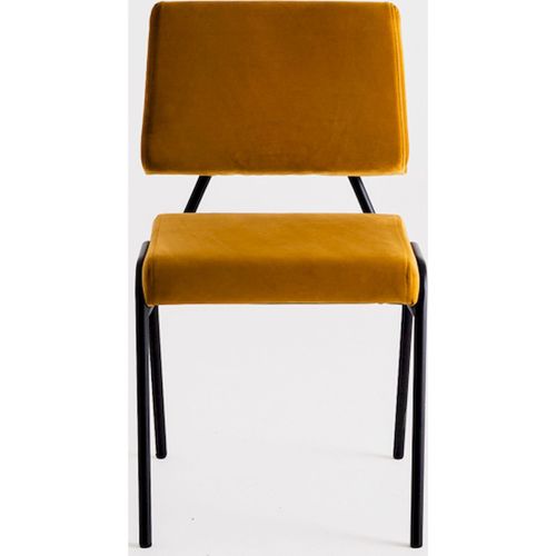 Chaise Tissu Noir 45x50x83cm