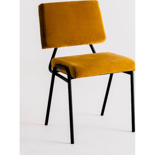 Chaise Tissu Noir 45x50x83cm