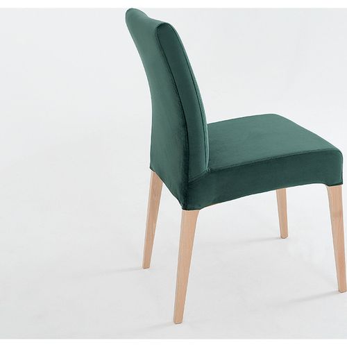 Chaise Tissu Vert 45x58x93cm