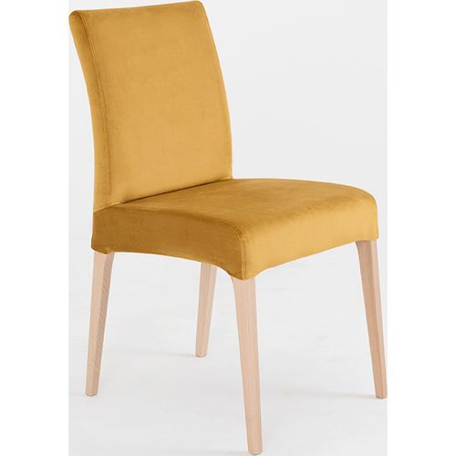 Chaise Tissu Orange 45x58x93cm