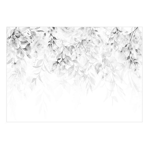 Papier Peint Cascade De Roses Troisième Variante 450 X 315 Cm Blanc
