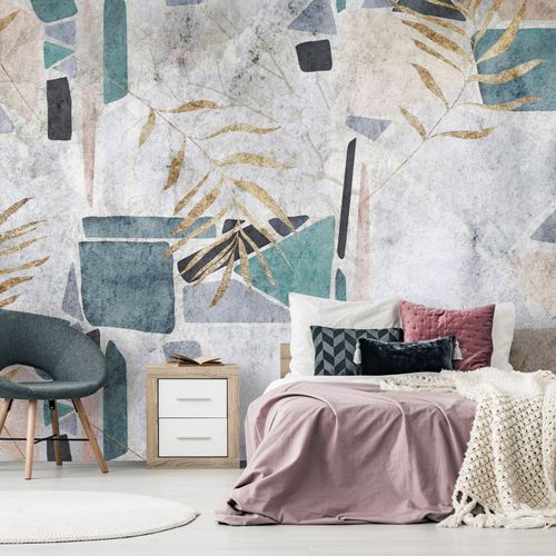 Papier Peint Adhésif Southern Mosaic 392 X 280 Cm Gris