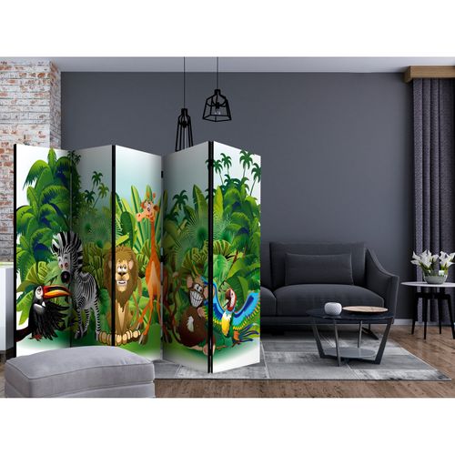 Paravent 5 Volets Toile Intissée 225x172cm