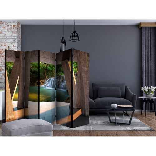 Paravent 5 Volets Toile Intissée 225x172cm