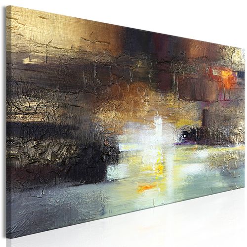 Tableau Souffle De Luxe Etroit 150 X 50 Cm Marron