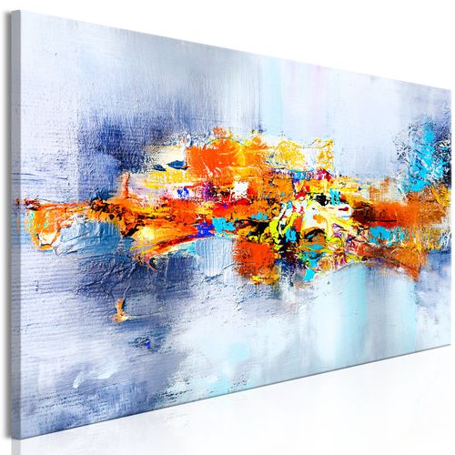 Tableau Carnival Narrow 120 X 40 Cm Bleu