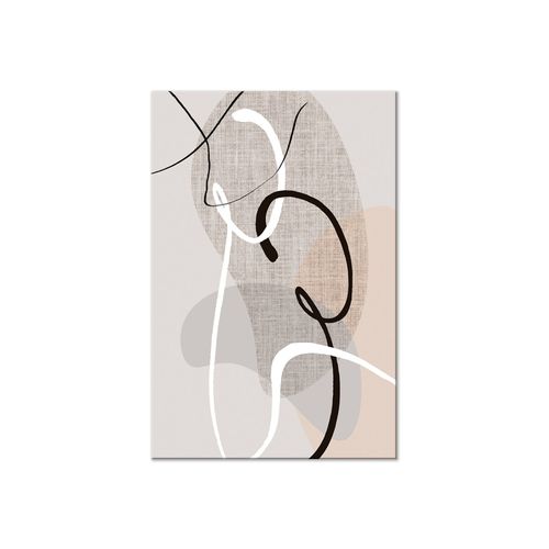 Tableau Love Configuration Vertical 40 X 60 Cm Beige