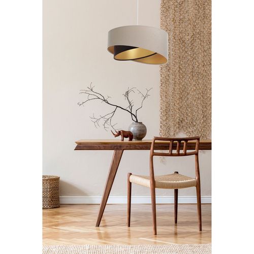 Suspension Tissu Beige 45x45x21cm