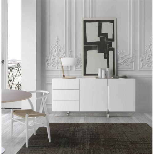 Buffet Bois Blanc 180x42x85cm