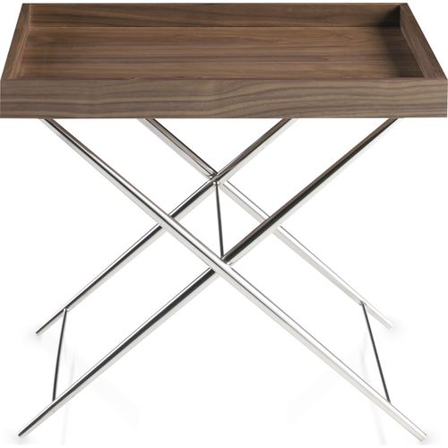 Table D’appoint Bois Foncé 61x48x51cm