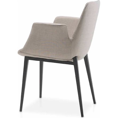 Chaise Tissu Gris 59x58x82cm