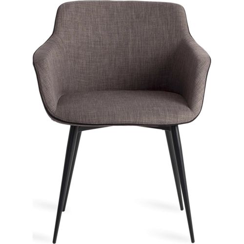 Fauteuil Tissu Marron 60x59x77cm