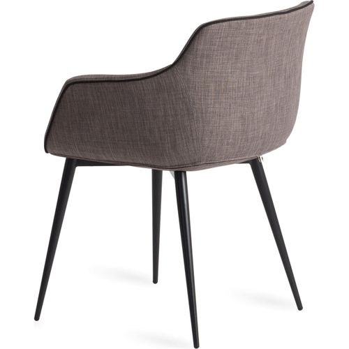 Fauteuil Tissu Marron 60x59x77cm