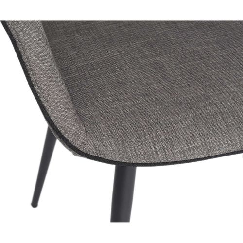 Fauteuil Tissu Marron 60x59x77cm