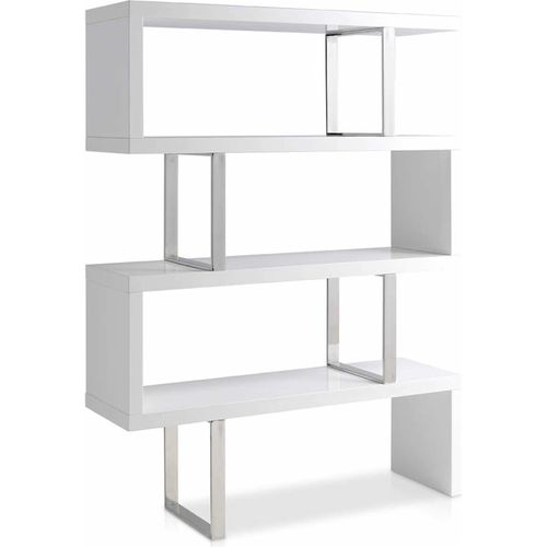 Étagère Bois Blanc 130x35x170cm