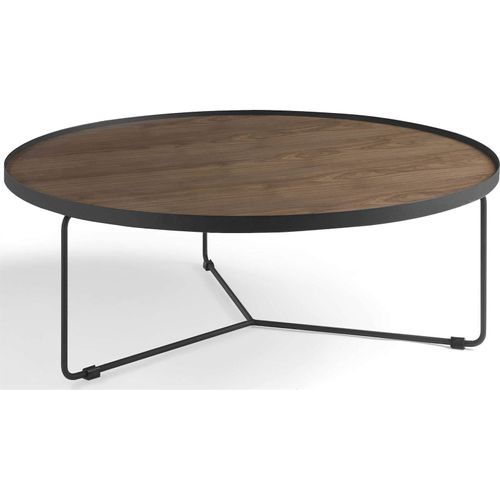 Table Basse Bois Foncé 100x100x35cm