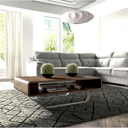 Table Basse Bois Foncé 120x60x36cm