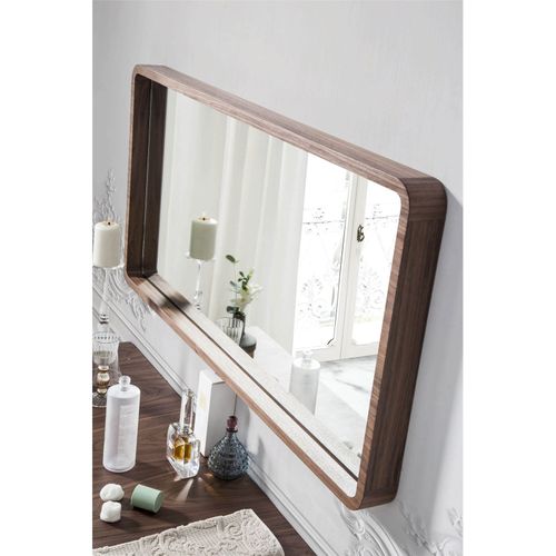 Miroir Bois Foncé 100x50x7cm