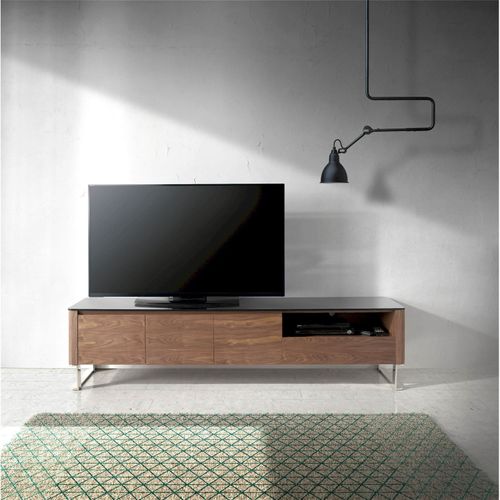 Buffet TV Bois Foncé 200x45x48cm