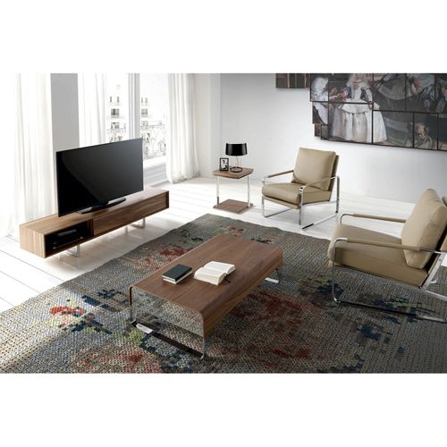 Table Basse Bois Foncé 120x70x34cm