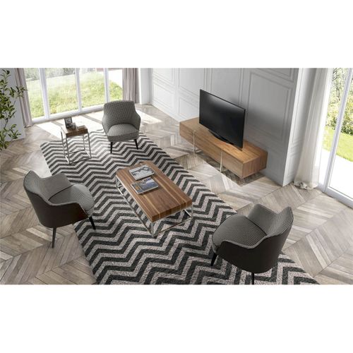 Fauteuil Simili-cuir Gris 75x75x82cm