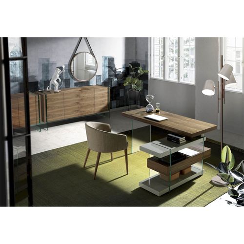 Miroir Bois Foncé 75x75x3cm