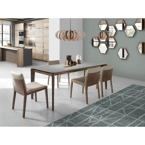 Miroir Bois Foncé 46x40x6cm