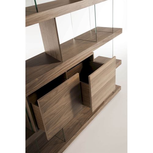 Étagère Bois Foncé 180x38x190cm