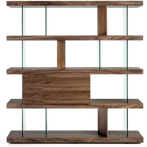 Étagère Bois Foncé 180x38x190cm