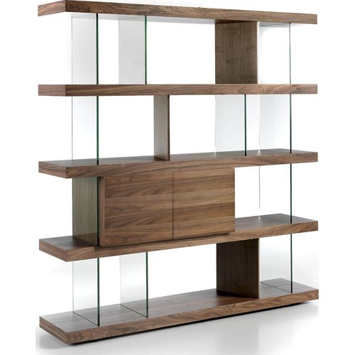 Étagère Bois Foncé 180x38x190cm