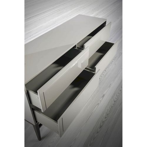 Buffet Bois Gris 160x45x80cm