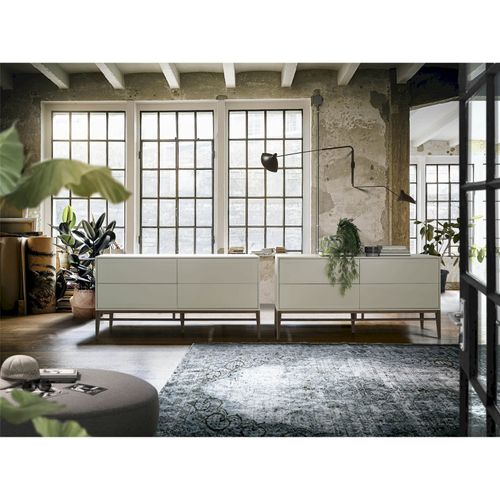 Buffet Bois Gris 160x45x80cm