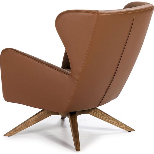 Fauteuil Simili-cuir Marron 86x75x90cm
