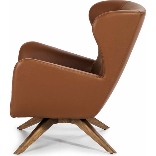 Fauteuil Simili-cuir Marron 86x75x90cm