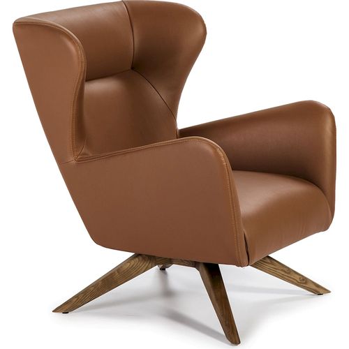Fauteuil Simili-cuir Marron 86x75x90cm