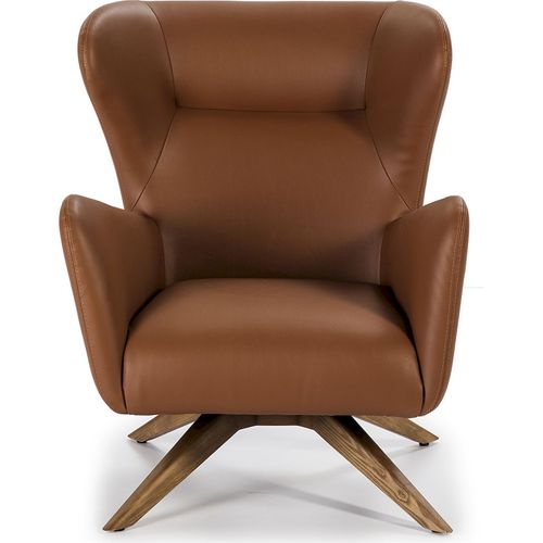 Fauteuil Simili-cuir Marron 86x75x90cm